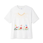 Rise And Grow Garden Transcend Graphic Oversized T-Shirt (Unisex) White