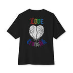 Love Transfolk Gothic Graphic Oversized Transcend T-Shirt (Unisex) Black