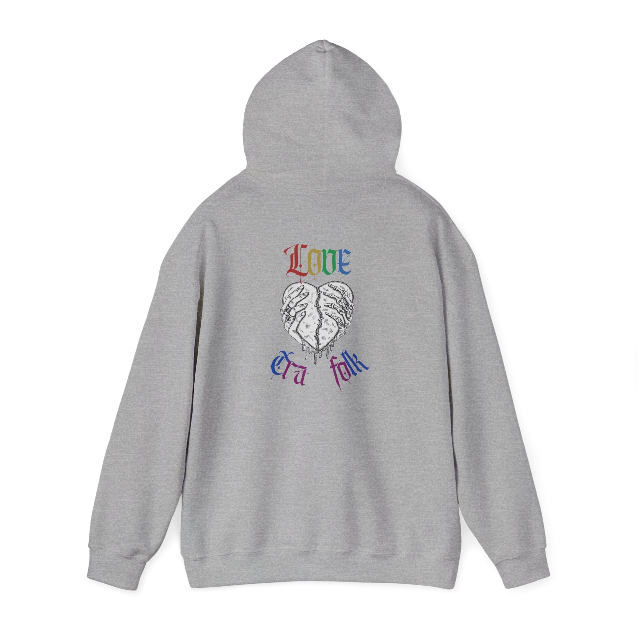 Love Transfolk Gothic Grunge Graphic Transcend Hoodie (Unisex) Sport Gray