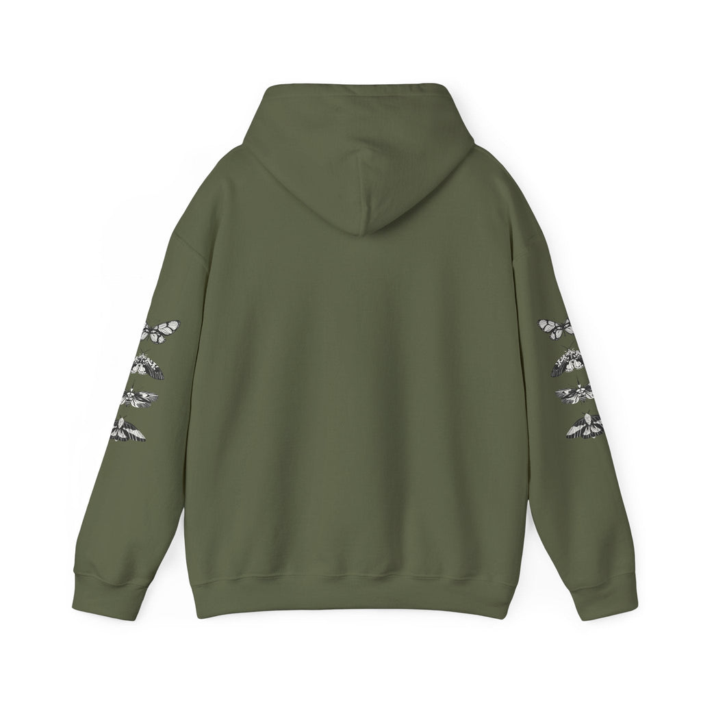 Progress Over Perfection Graphic Hooded Comfy Sweatshirt (Unisex) Military Green