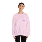 Transcend Logo Crewneck Graphic Long Sleeve Comfy Cotton (Unisex) Soft Pink