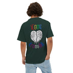 Love Transfolk Gothic Graphic Oversized Transcend T-Shirt (Unisex) Forest Green