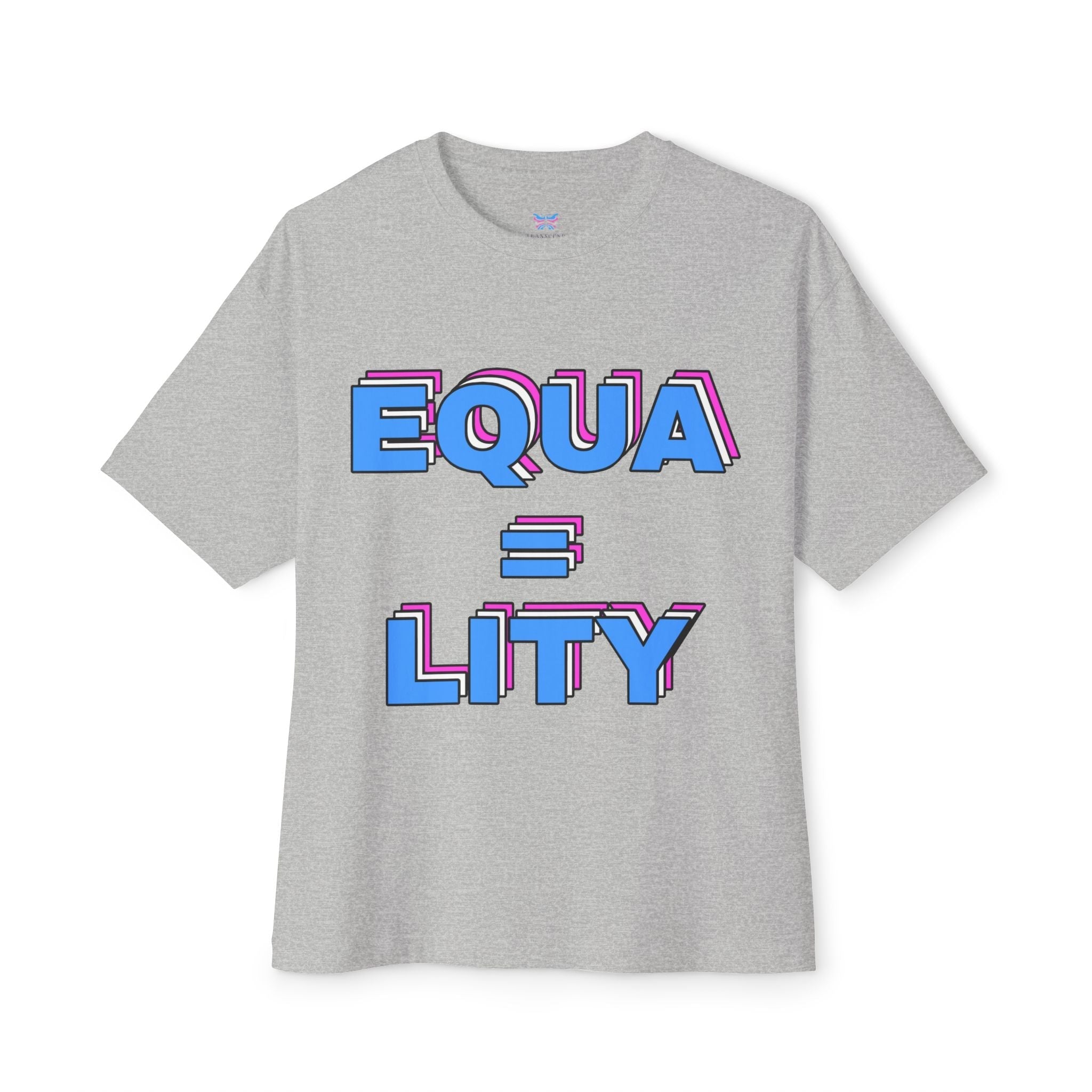 Equality Tee Transcend Comfy Cotton Graphic T-Shirt (Unisex) Athletic Grey