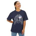 Open Heart Transcend Oversized T-Shirt (Unisex) Navy