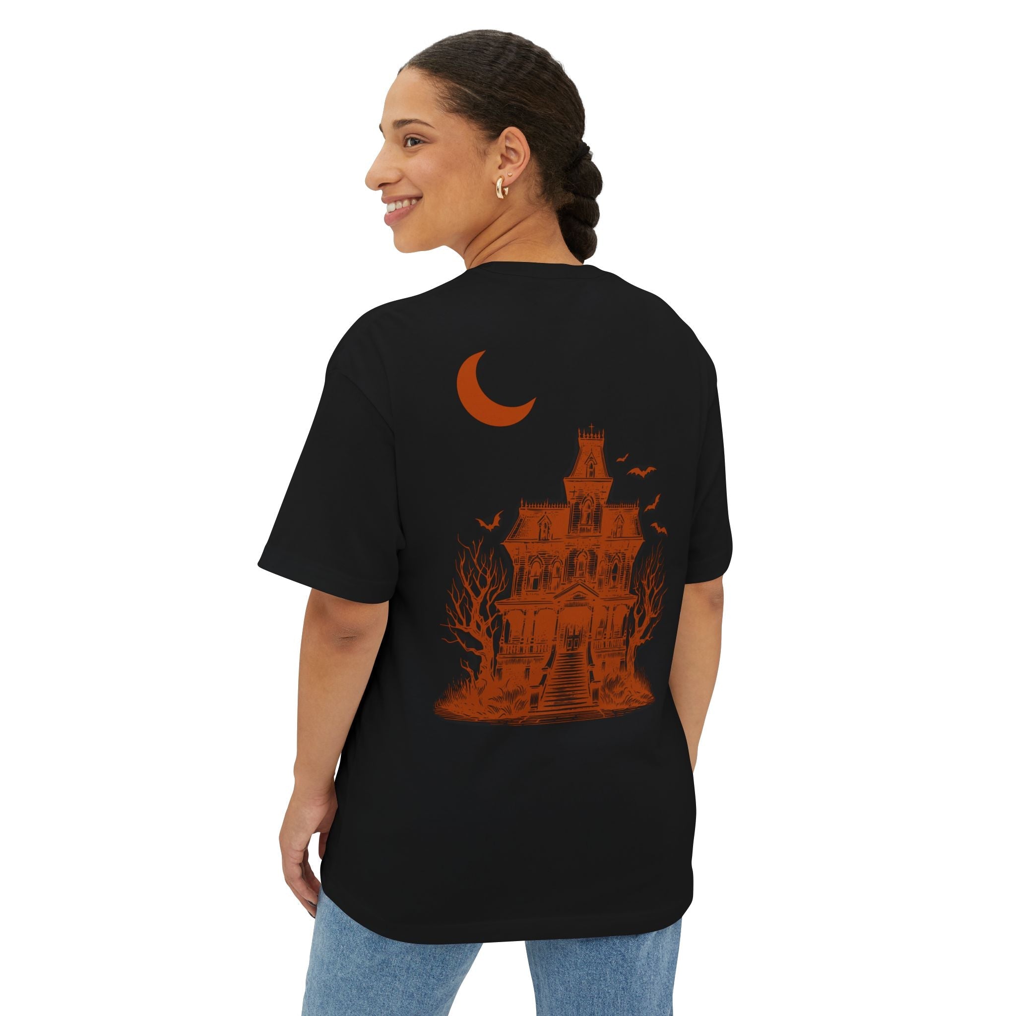 Haunted Manor Transcend Oversized T-Shirt (Unisex) Black