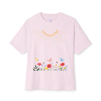 Rise And Grow Garden Transcend Graphic Oversized T-Shirt (Unisex) Soft Pink