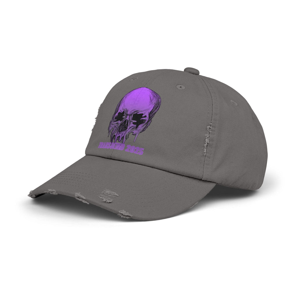 Nightmare Collection Distressed Transcend Baseball Cap (Unisex) Nickel