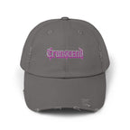 Transcend Gothic Graphic Blackletter Font Distressed Cap (Unisex) Nickel