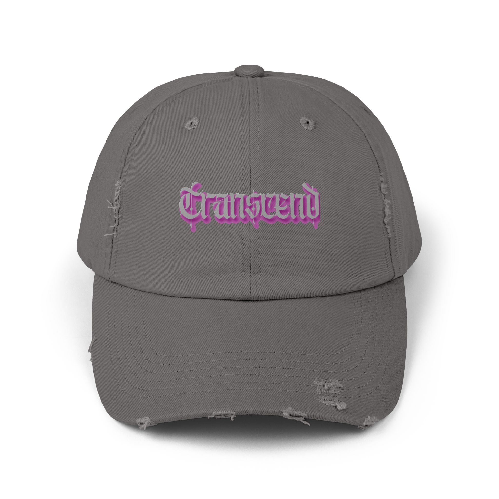 Transcend Gothic Graphic Blackletter Font Distressed Cap (Unisex) Nickel