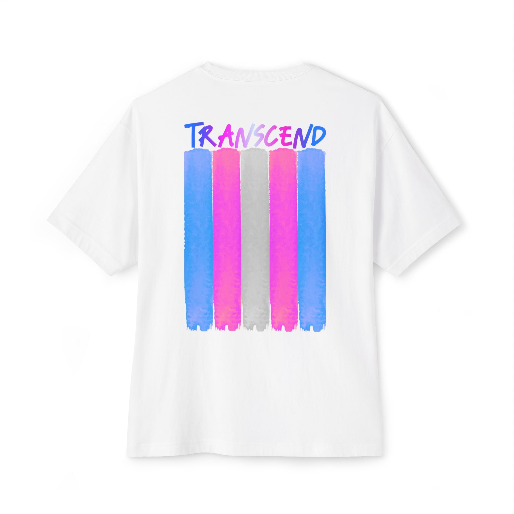Transcend Flag Tee – Wear Your Truth Graphic Comfy Shirt (Unisex) White
