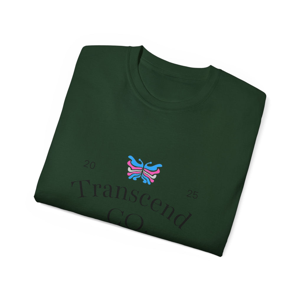 Transcend CO. Premium Tee Ultra Cotton Graphic T-Shirt (Unisex) Forest Green