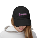 Transcend Gothic Graphic Blackletter Font Distressed Cap (Unisex) Black