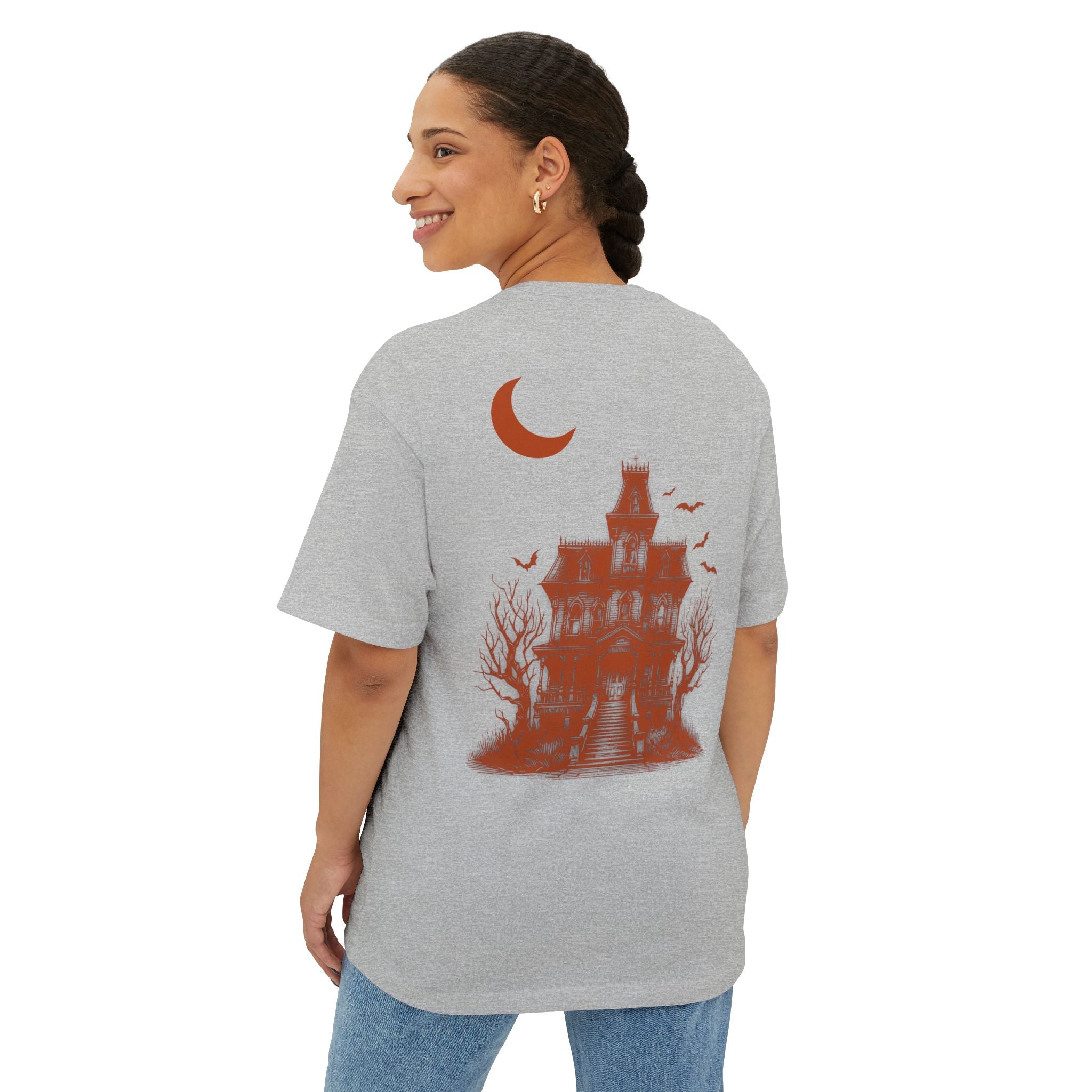 Haunted Manor Transcend Oversized T-Shirt (Unisex) Athletic Heather