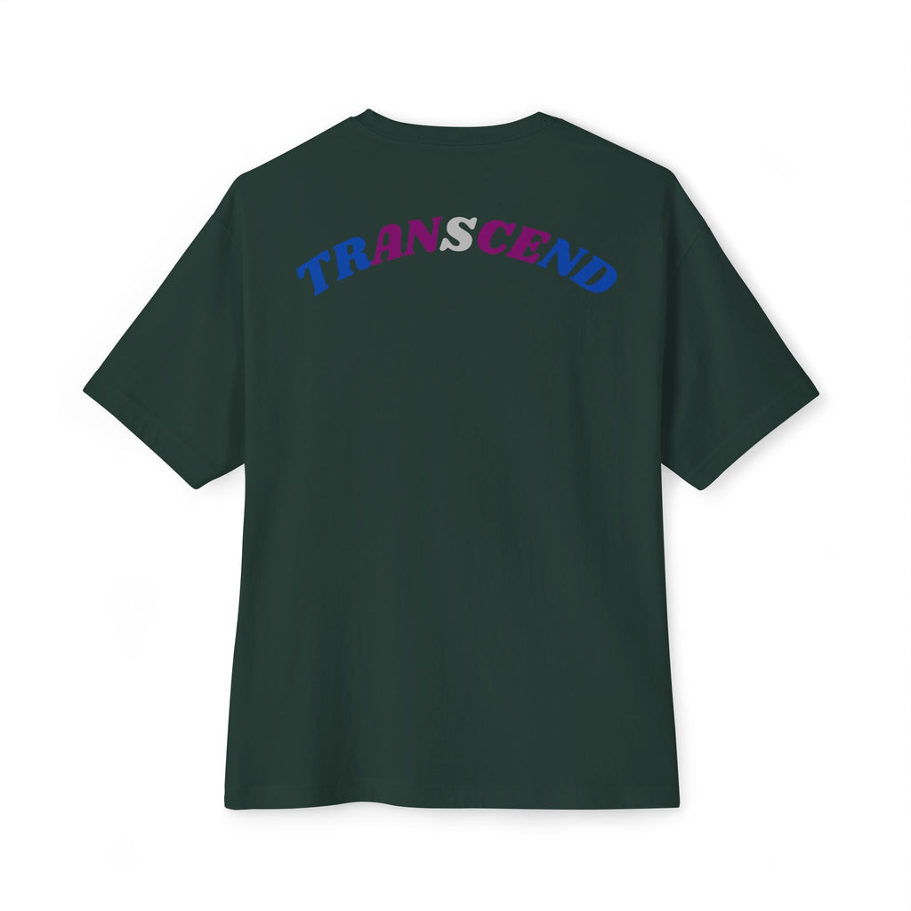 Love Everyone Gothic Graphic Oversized Transcend T-Shirt (Unisex) Forest Green