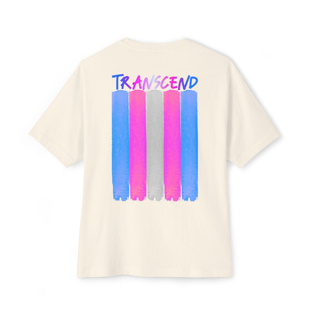 Transcend Flag Tee – Wear Your Truth Graphic Comfy Shirt (Unisex) Natural