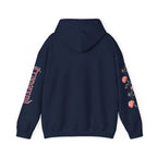 Love Everyone Gothic Graphic Transcend Hoodie Sweatshirt (Unisex) Navy