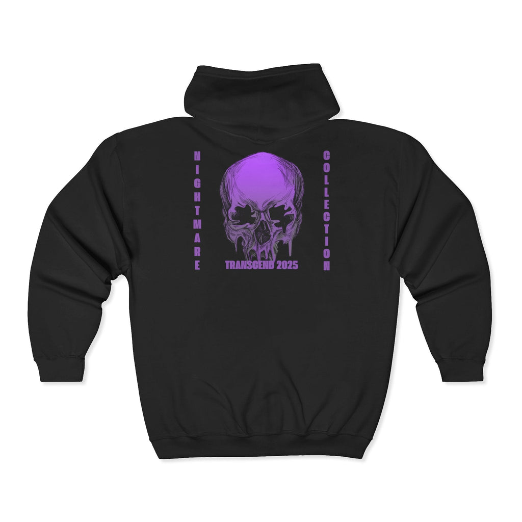 Nightmare Collection Zip-Up Transcend Hoodie (Unisex) Black