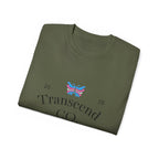 Transcend CO. Premium Tee Ultra Cotton Graphic T-Shirt (Unisex) Military Green