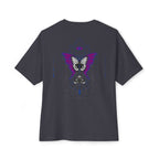 Geometric Butterfly Gothic Graphic Transcend T-Shirt (Unisex) Dark Gray