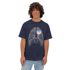 Open Heart Transcend Oversized T-Shirt (Unisex) Navy