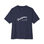 Progress Over Perfection Graphic Oversized Boxy T-Shirt (Unisex) Navy