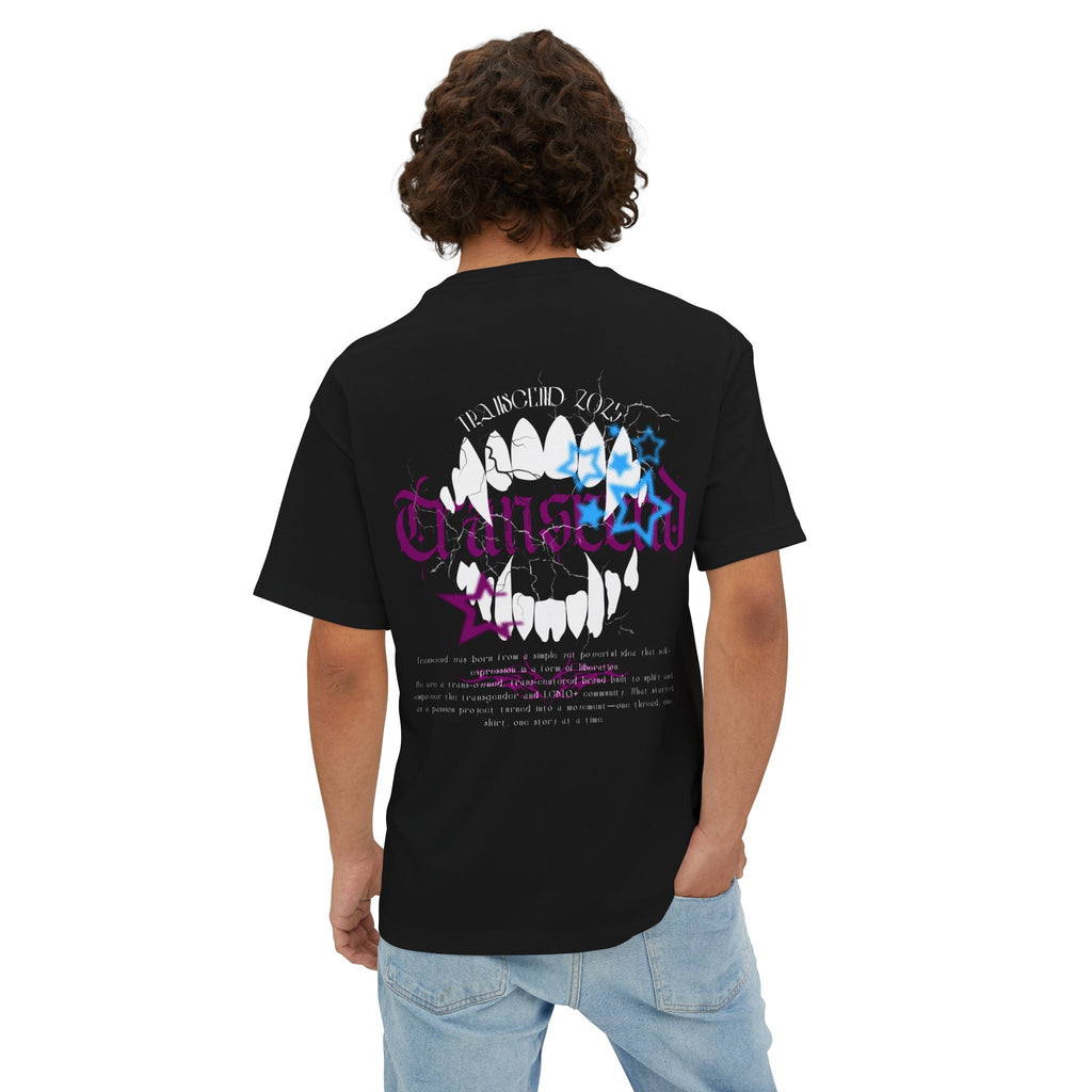 Bite Back Transcend Oversized Boxy T-Shirt (Unisex) Black
