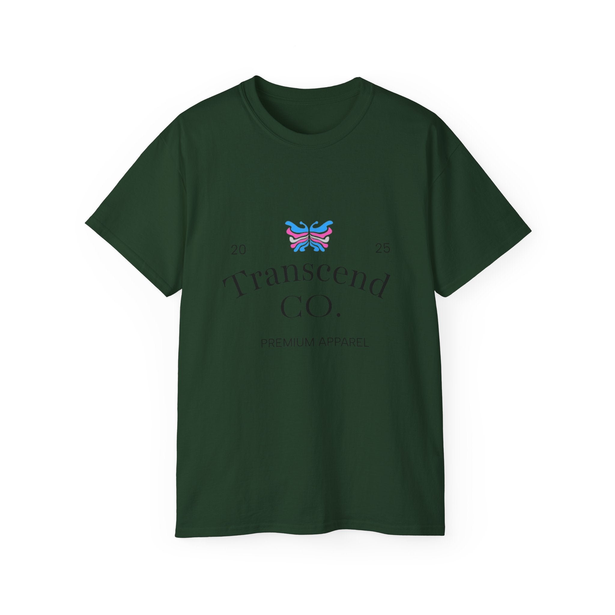 Transcend CO. Premium Tee Ultra Cotton Graphic T-Shirt (Unisex) Forest Green