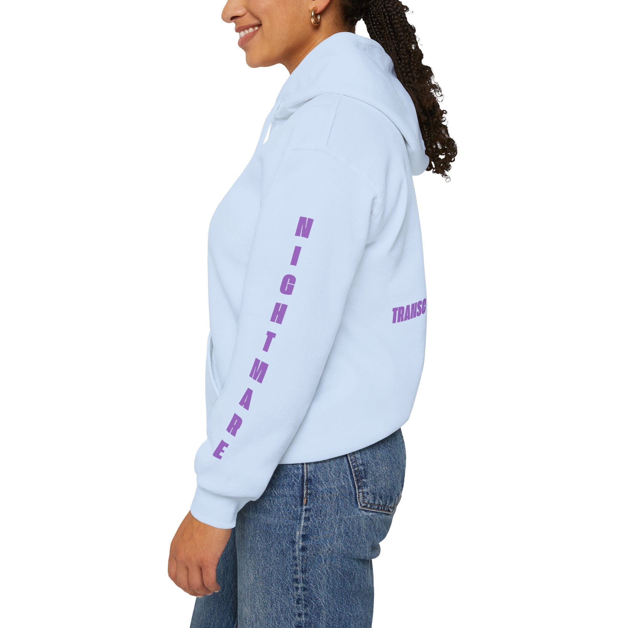 Nightmare Collection Transcend Hooded Sweatshirt (Unisex) Light Blue