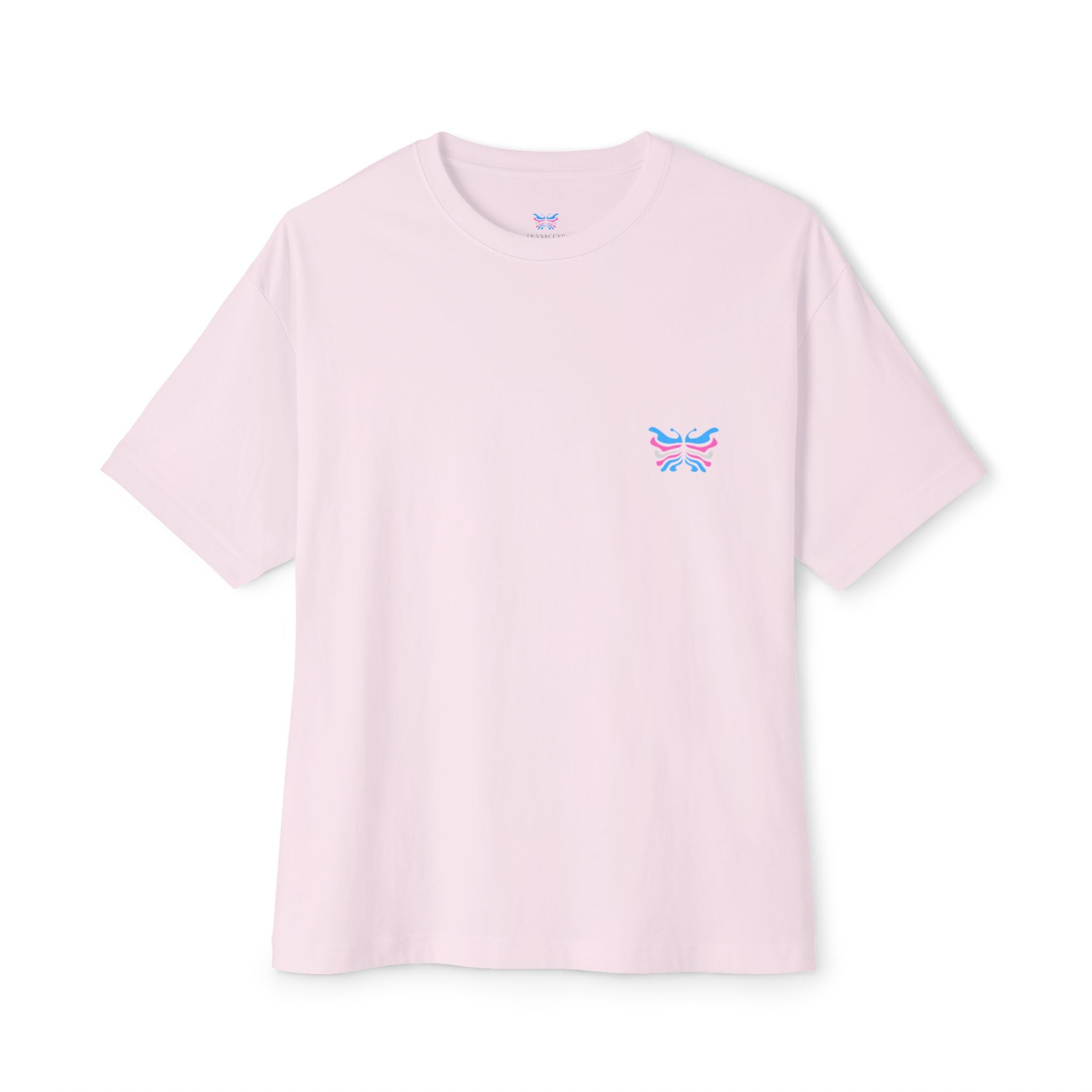 Transcend Butterfly Tee – Embrace Your Evolution Graphic (Unisex) Soft Pink