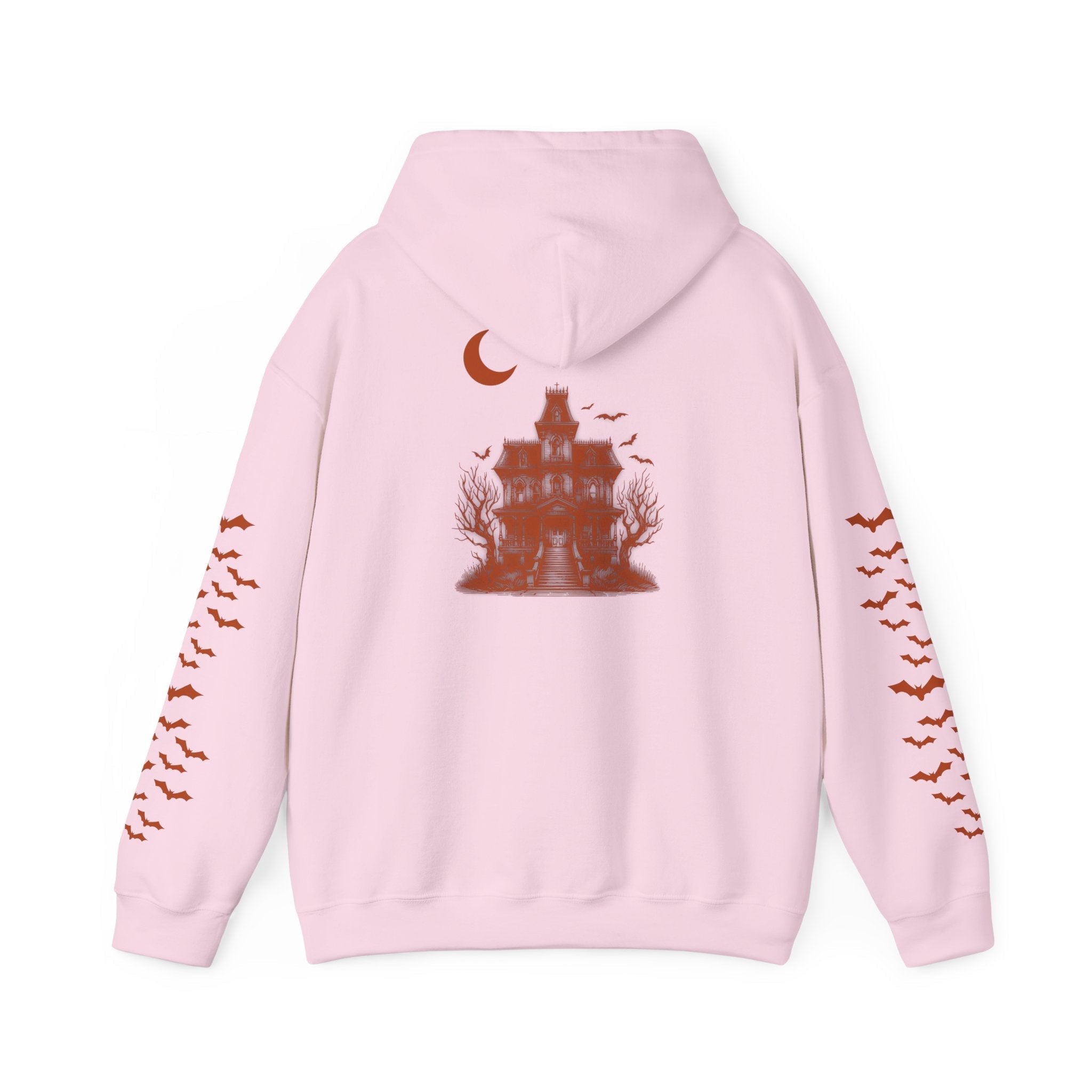 Haunted Manor Transcend Hooded Sweatshirt (Unisex) Light Pink