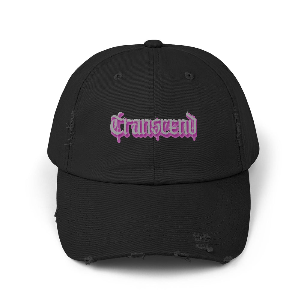 Transcend Gothic Graphic Blackletter Font Distressed Cap (Unisex) Black