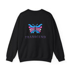 Transcend Logo Crewneck Graphic Long Sleeve Comfy Cotton (Unisex) Black