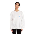 Transcend Logo Crewneck Graphic Long Sleeve Comfy Cotton (Unisex) White
