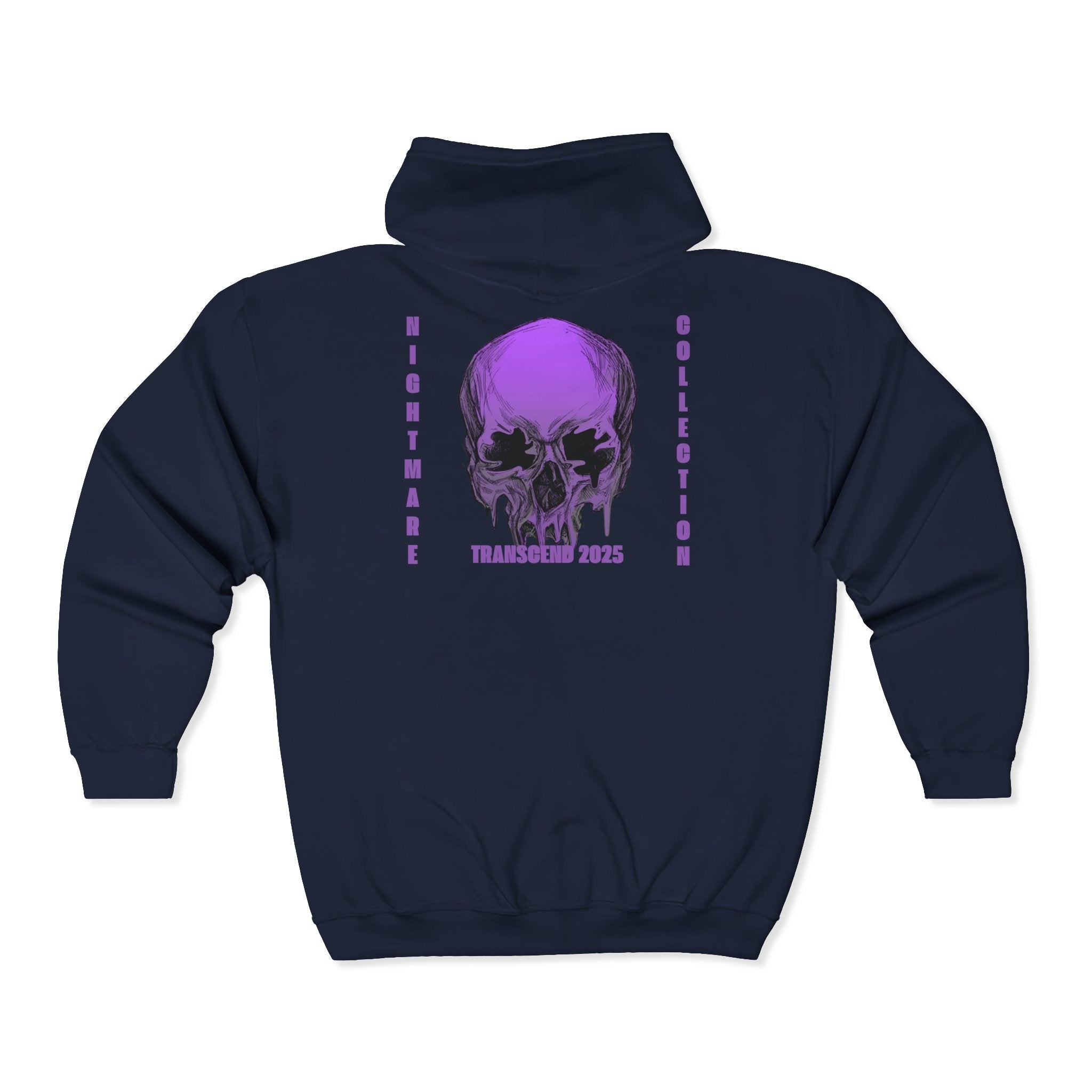 Nightmare Collection Zip-Up Transcend Hoodie (Unisex) Navy