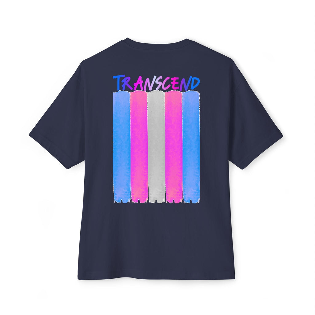Transcend Flag Tee – Wear Your Truth Graphic Comfy Shirt (Unisex) Navy