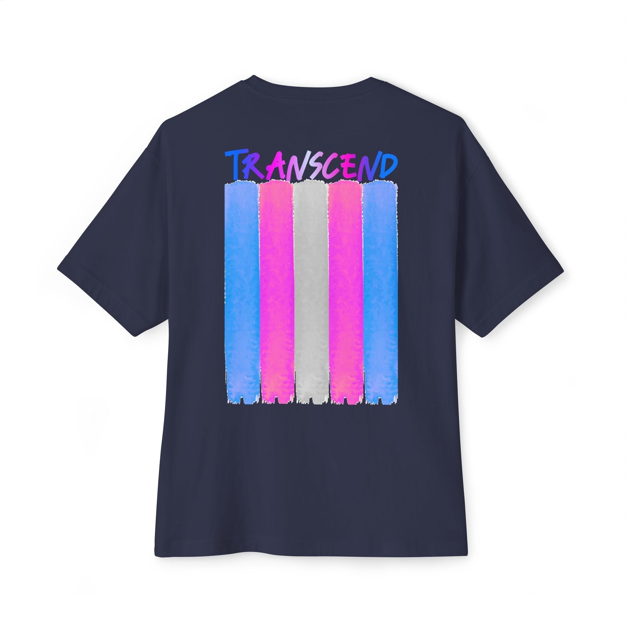 Transcend Flag Tee – Wear Your Truth Graphic Comfy Shirt (Unisex) Navy