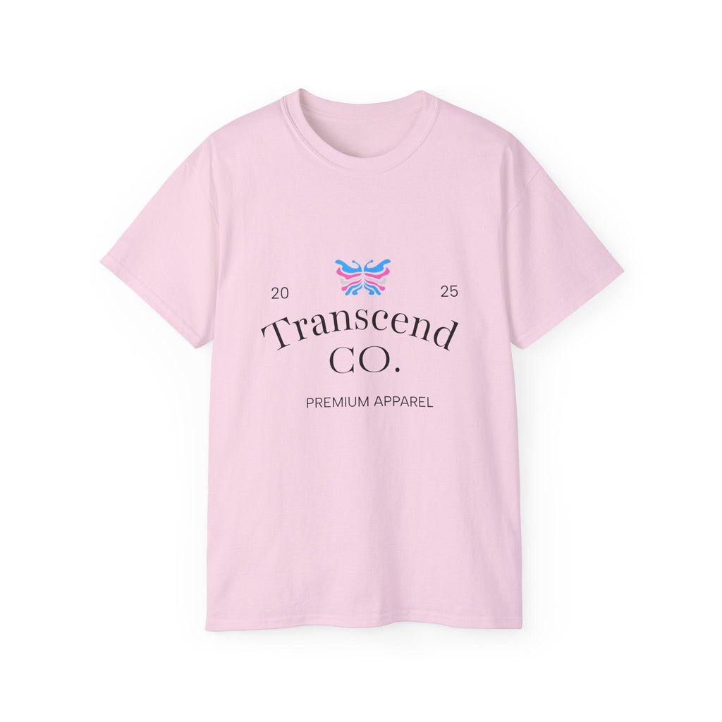 Transcend CO. Premium Tee Ultra Cotton Graphic T-Shirt (Unisex) Soft Pink
