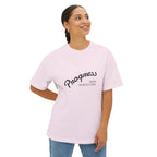 Progress Over Perfection Graphic Oversized Boxy T-Shirt (Unisex) Soft Pink