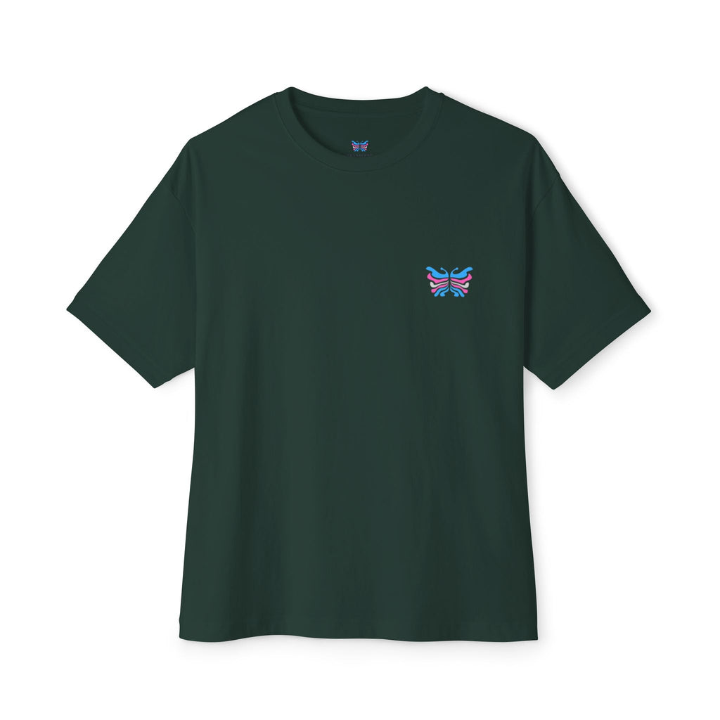 Bite Back Transcend Oversized Boxy T-Shirt (Unisex) Forest