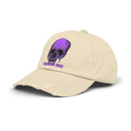 Nightmare Collection Distressed Transcend Baseball Cap (Unisex) Stone