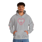 Love Everyone Gothic Graphic Transcend Hoodie Sweatshirt (Unisex) Sport Gray