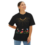 Rise And Grow Garden Transcend Graphic Oversized T-Shirt (Unisex) Black