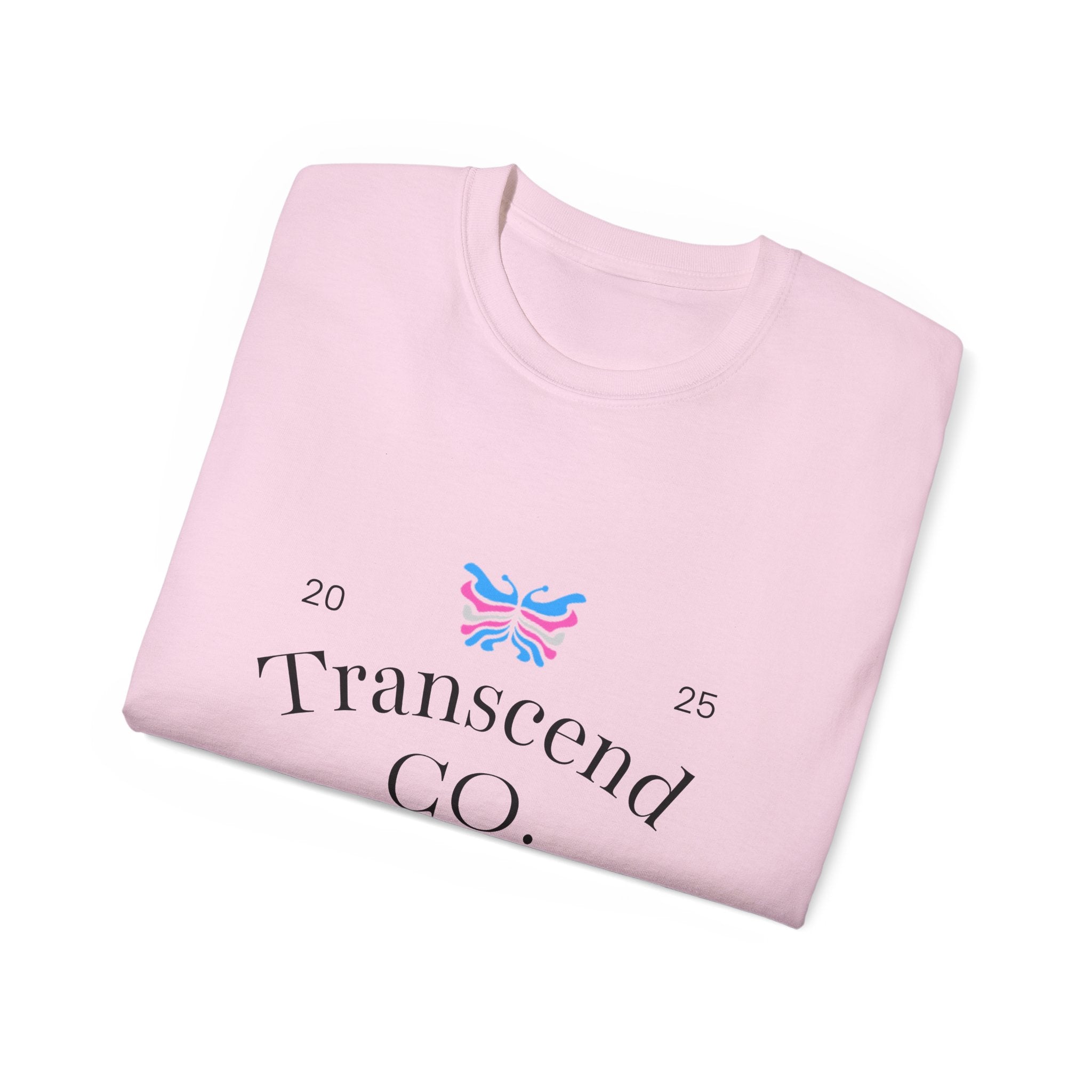 Transcend CO. Premium Tee Ultra Cotton Graphic T-Shirt (Unisex) Soft Pink