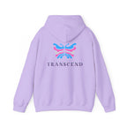 Transcend Logo Hoodie Minimalist Graphic Sweatshirt (Unisex) Orchid