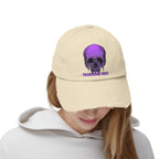 Nightmare Collection Distressed Transcend Baseball Cap (Unisex) Stone