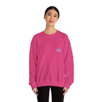Transcend Logo Crewneck Graphic Long Sleeve Comfy Cotton (Unisex) Heliconia