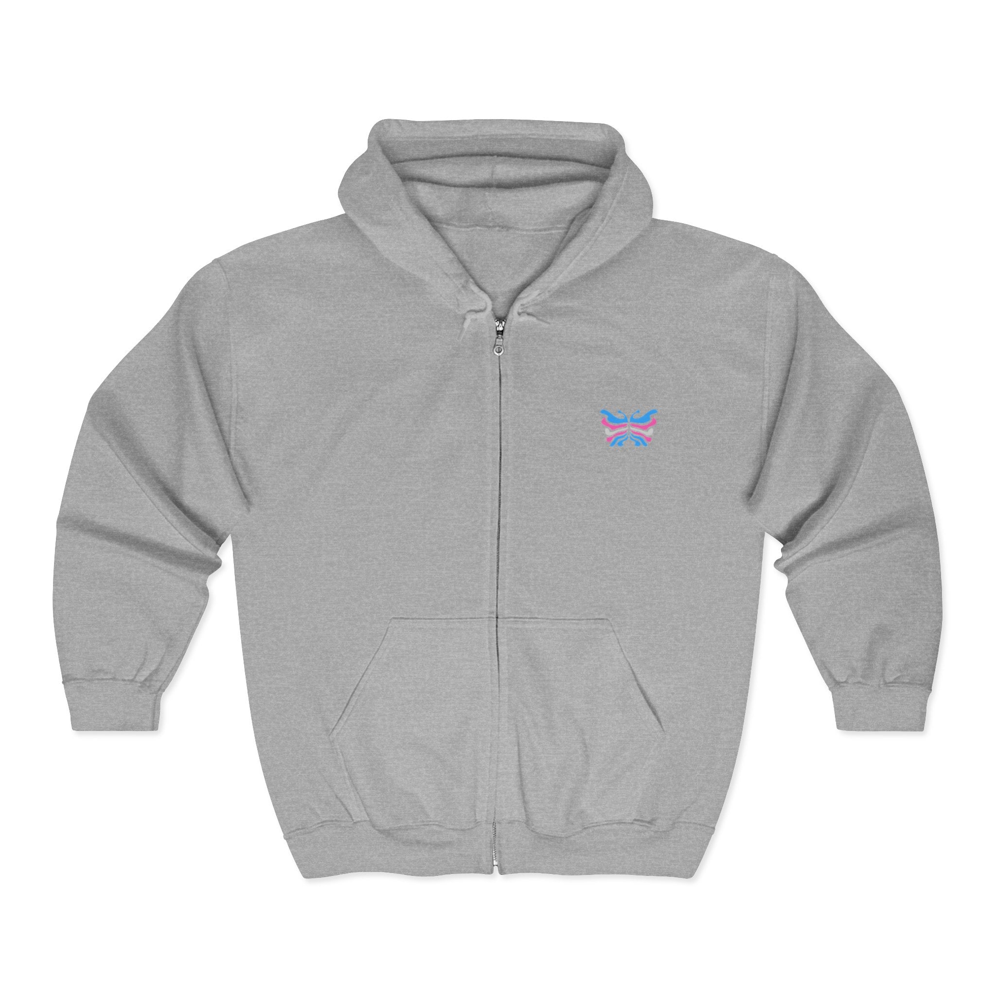 Nightmare Collection Zip-Up Transcend Hoodie (Unisex) Sport Grey