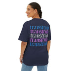 Transcend Blackletter Font Gothic Graphic Transcend T-Shirt (Unisex) Navy