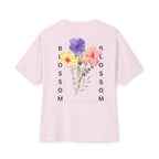 Blossom Floral Tee Shirt Transcend Graphic Oversized Shirt (Unisex) Soft Pink