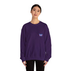 Transcend Logo Crewneck Graphic Long Sleeve Comfy Cotton (Unisex) Purple